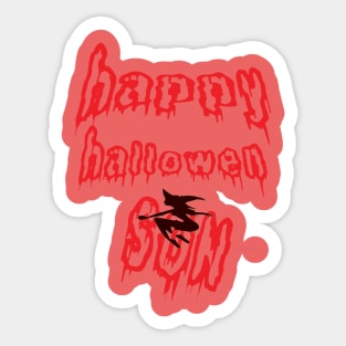 happy halloween son Sticker